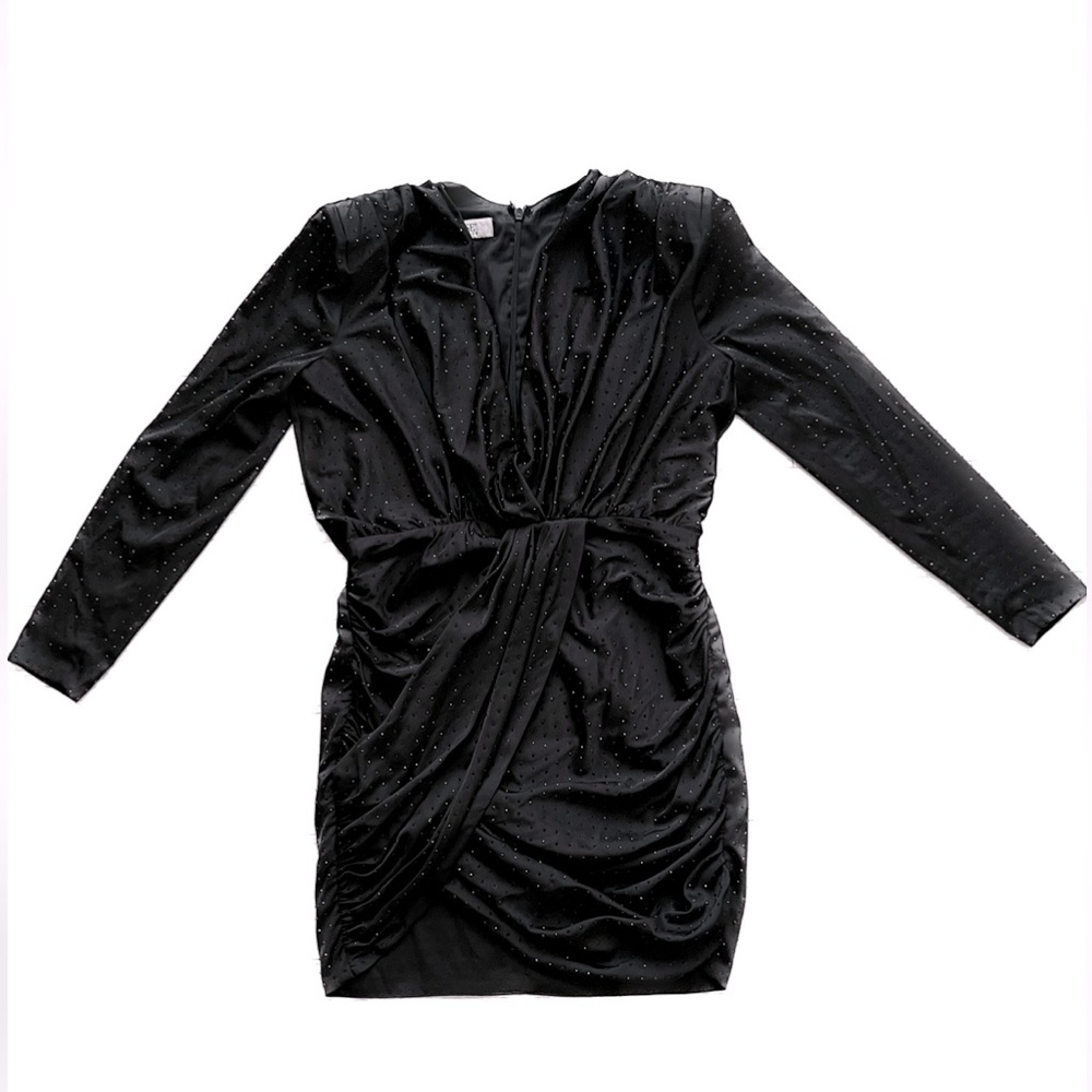 House of CB Black Dress with Sparkle Details Size L+